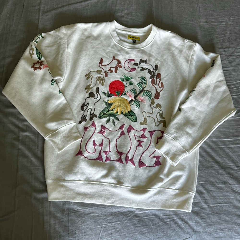 Market / Urban Outfitters Exclusive Life Cycle Crew Neck Sweatshirt | Large